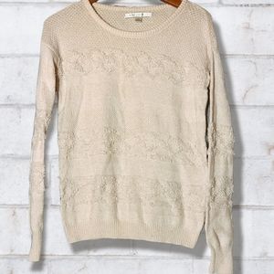 LC Lauren Conrad Soft Pink Knit Crew Neck Sweater size xs